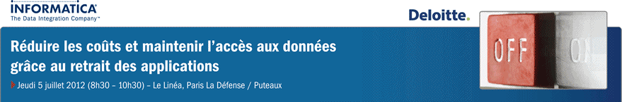 Réduire les coûts et maintenir l’accès aux données grâce au retrait des applications - Jeudi 5 juillet, Paris